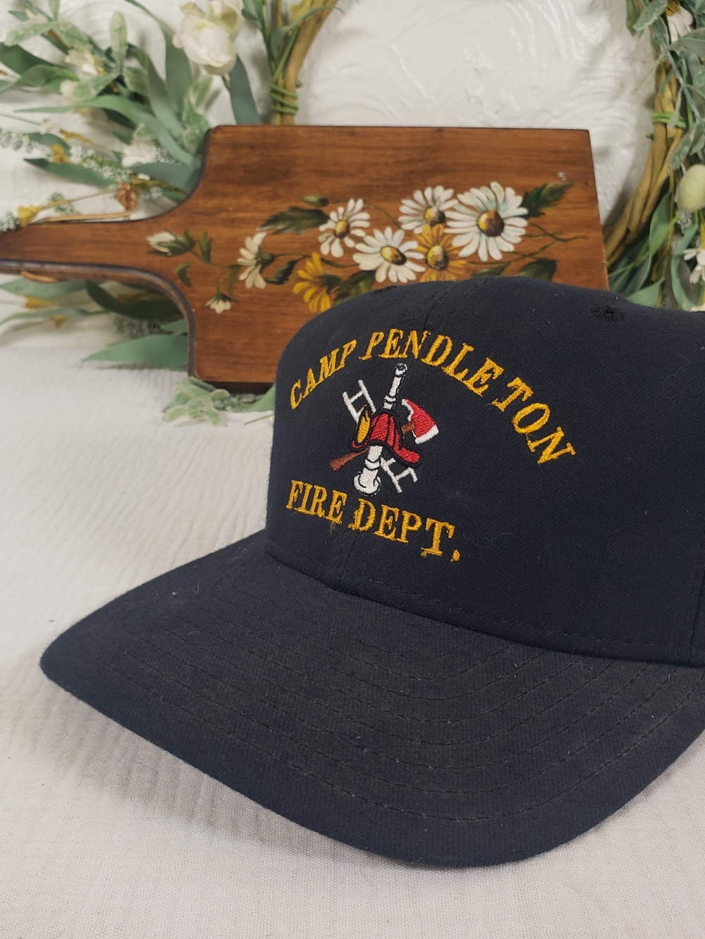Camp Pendleton Fire Dept. Navy Blue Snapback Trucker Hat